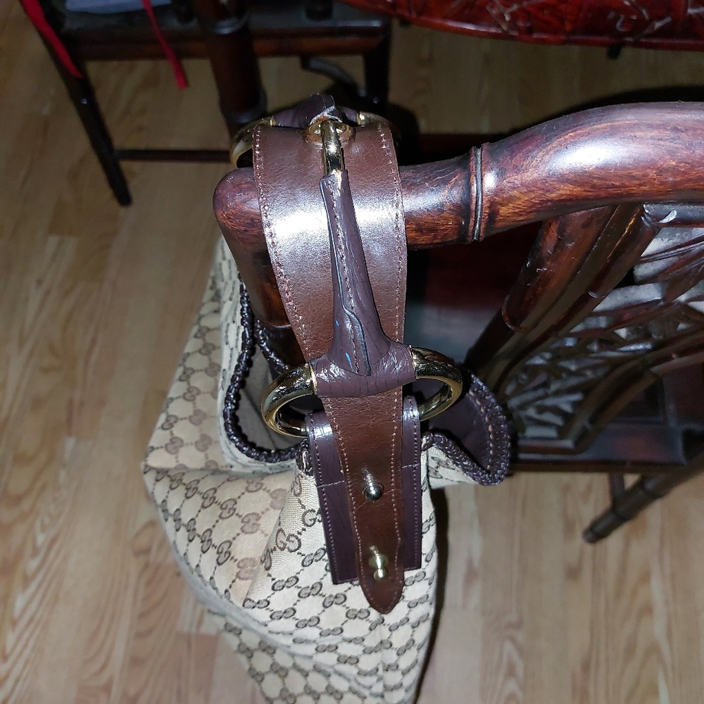 GUCCI LARGE HORSEBIT HOBO BAG - Picture 5 of 12
